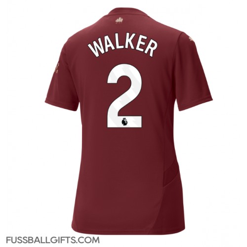 Manchester City Kyle Walker #2 Fußballbekleidung 3rd trikot Damen 2024-25 Kurzarm